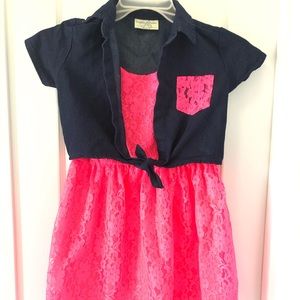 Girls two toned dress